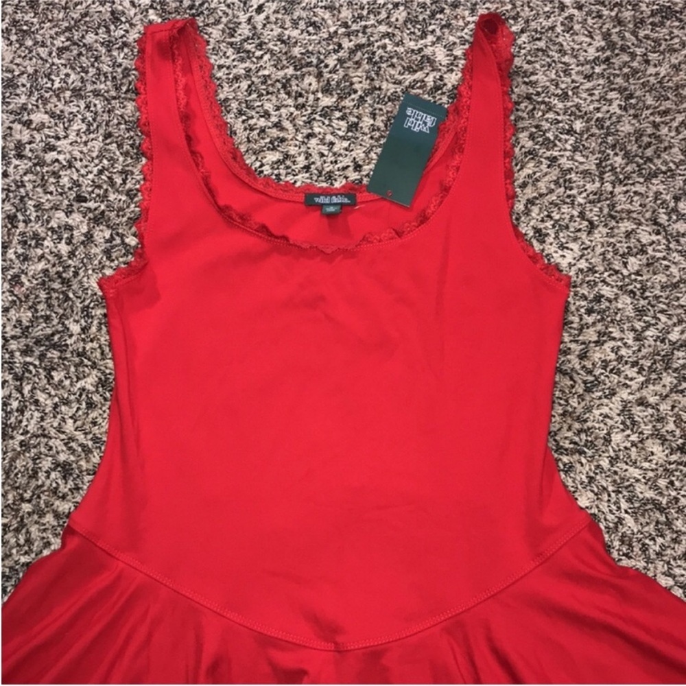Woman’s Game Day Lace Drop Waist Mini Skater Dress Var Sizes Wild Fable | NWT - Picture 3 of 6